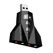 ADAPTADOR DE SOM (USB SOUND CARD) 7.1 DOIS CANAIS HB-T65 - KNUP