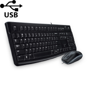 KIT TECLADO E MOUSE USB MK120 PTO LOGITECH