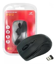 MOUSE S/ FIO BLUETOOTH WIRELESS M-BT12BK / NANO PRETO - C3TECH